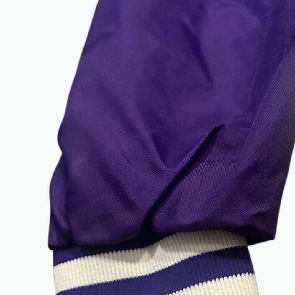 Vintage Boathouse Sports Windbreaker Jacket Polar Bears Purple Yellow USA Made L - Picture 5 of 7